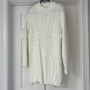 Fable White Sweater Dress